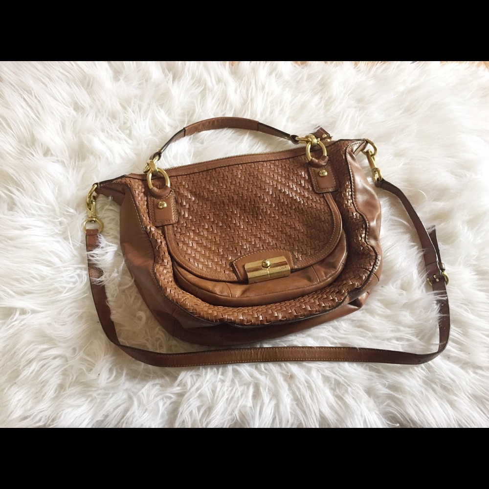 Brown Leather Coach Satchel
